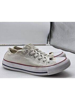 Converse Chuck Taylor All Star Shoes Mens Size 5 White Low Top Damaged M7652